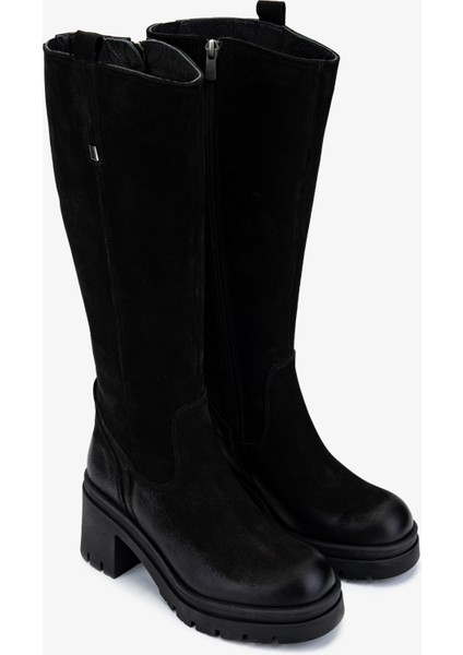 Kadın Hakiki Deri Siyah Nubuk Casual Çizme 322 2351307 Bn Czm SK24-25 Sıyah Nbk fiyatları