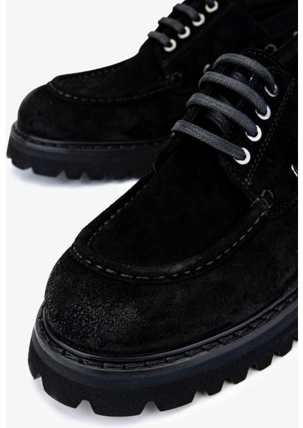 Erkek Süet Deri Siyah Süet Casual Ayakkabı 325 2225-14 Erk Ayk SK24-25 Sıyah Suet modelleri