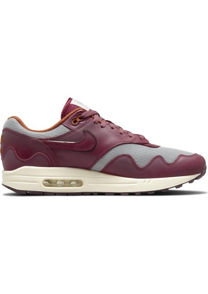 Air Max 1 / Patta Leather Sneaker Hakiki Deri Erkek Günlük Spor Ayakkabı Bordo