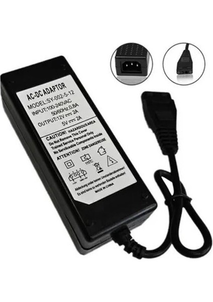 12V/5V 2 Amper Ac-Dc YH-3018 Adaptör