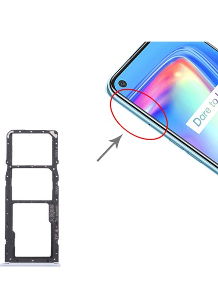 Oppo Realme 7 (Asya) Için Tepsi + Mikro Sd Kart Tepsisi (Yurt Dışından)