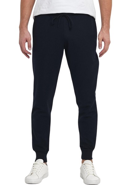 Erkek Şardonlu Polyester Pike Paça Ribanalı Eşofman Altı
