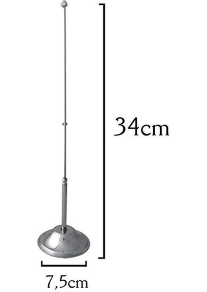 Tekli Kurum Masa Bayrağı Set - Sağlık Bakanlığı