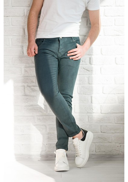 Fbı Skinny Slimfit Dar Paça Bilekten Pamuklu Kot Pantolon