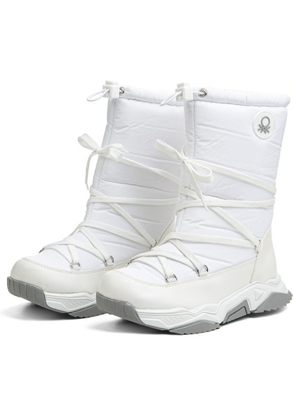 Benetton® | BN-30392 - 3256 Beyaz Gri - Kadın Bot fırsatları