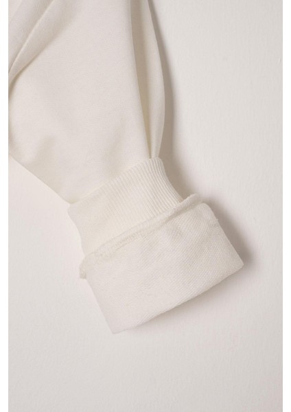 Dreamer Kelebek Baskılı Ekru-Koyu Lila Renk Kız Çocuk Eşofman Takımı indirimleri