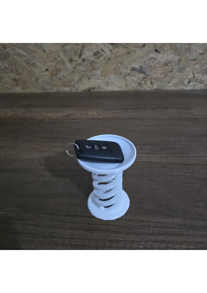 Minimalist Beyaz Spiral Çok Amaçlı 3D Baskılı Ev Dekorasyonu - Modern Tasarım
