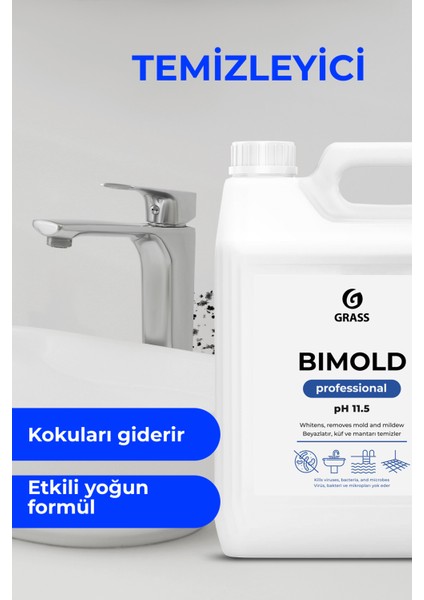 Bımold Küf Temizleyici Beyazlatıcı Profesyonel Jel 5L