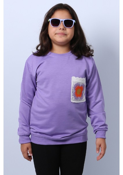 Kız Çocuk Sweat Ribanalı Cepli C43