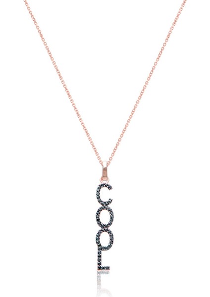 Cosar Silver 925 Ayar Zirkon Taşlı Cool Kolye