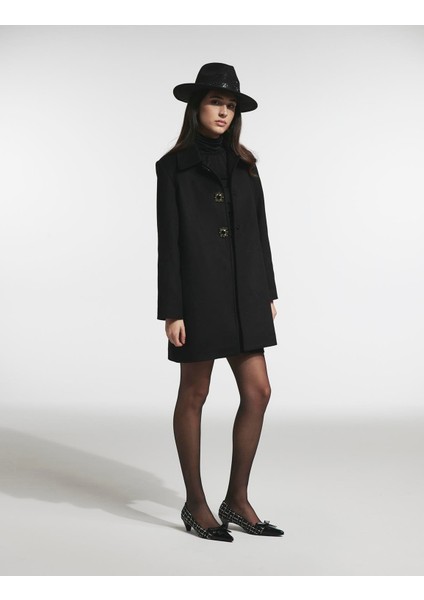 Rudny Kadın Siyah Kaban