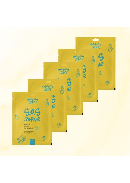 Beauty Gırl Argan Keratin Onarıcı Saç Maskesi 30 Ml X 5 Adet