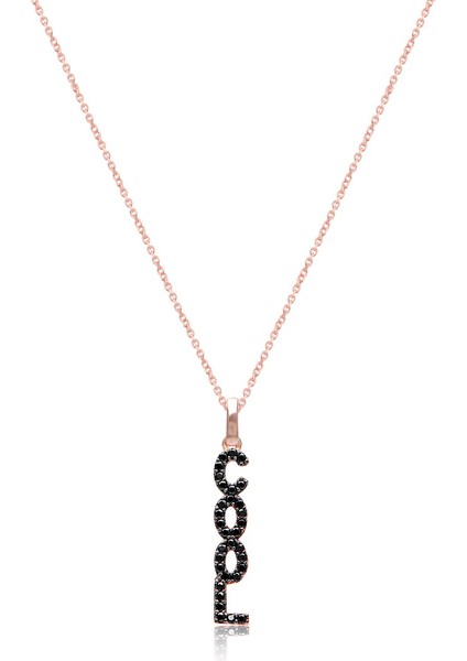 Cosar Silver 925 Ayar Zirkon Taşlı Cool Kolye