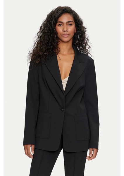 Kadın Tek Göğüslü Blazer Ceket