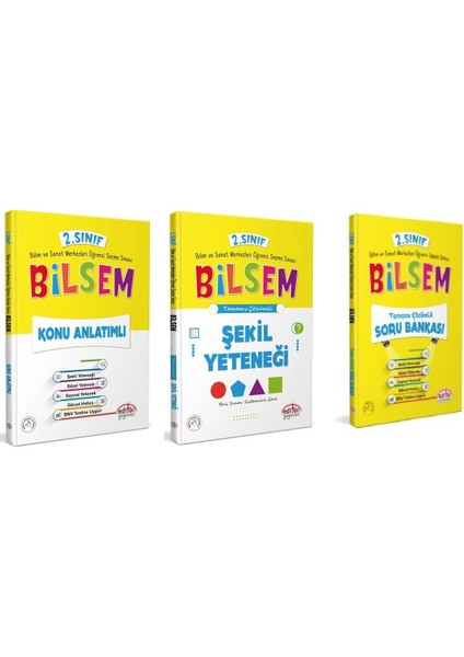 Editör Yayınları 2. Sınıf Bilsem Konu Soru Şekil Set 3 Kitap Güncel