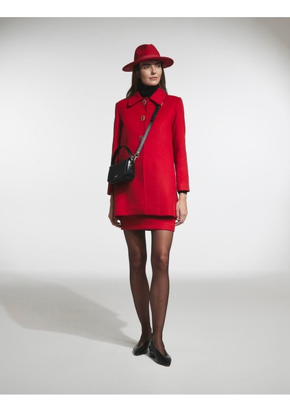 Rudny Kadın Kırmızı Kaban