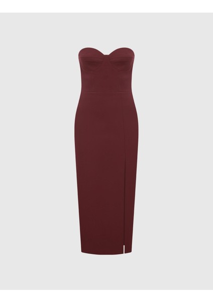 Madeliene Kadın Bordo Elbise modelleri