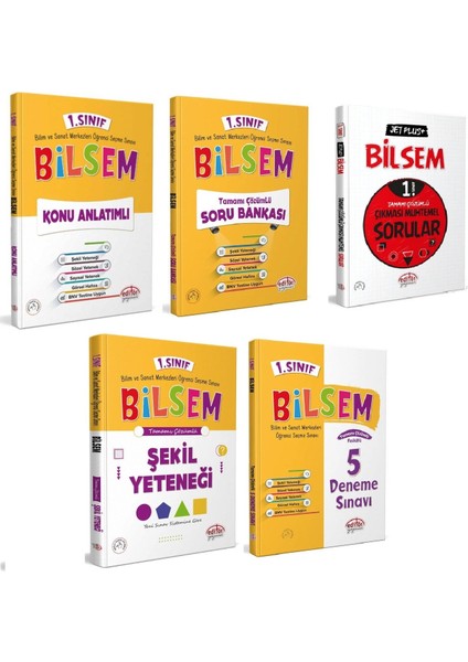 Editör Yayınevi 1. Sınıf Bilsem Hazırlık Seti 5 Kitap Güncel