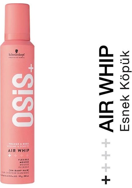 Air Whip Hacim Ve Tutuş Sağlayan Esnek Köpük 200ml + Bc Kırık Uç Önleyici Serum 30ml