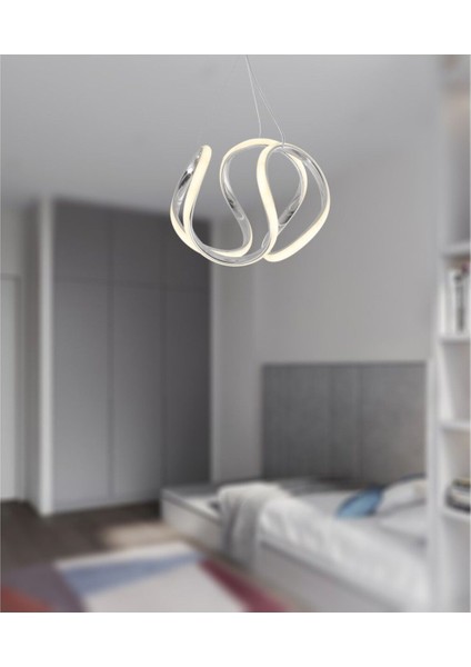 Ahtapot Model Sarkıt Modern LED Beyaz Işık Ultra Power LED Avize Salon Mutfak Oda Hol Ledli Avize
