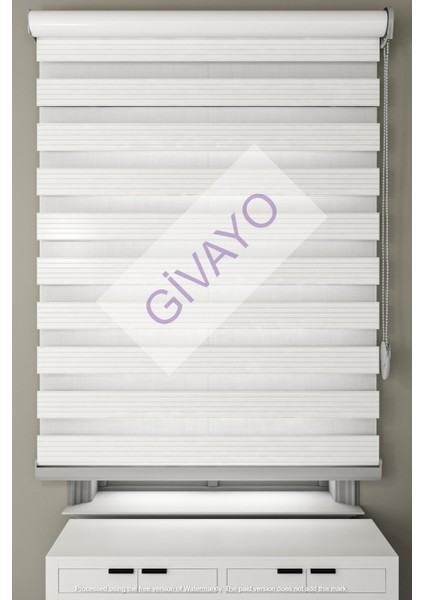 Modern Ekru Pliseli Etek Dilimsiz Zebra Stor Perde fiyatları