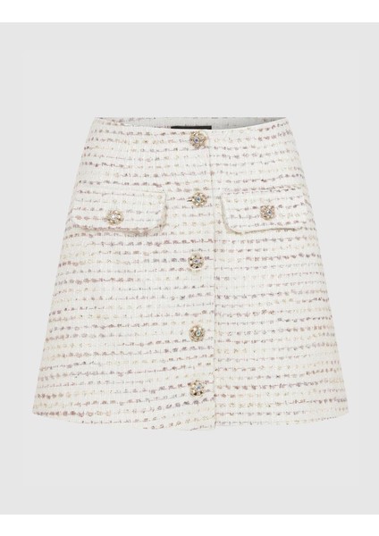 Rangel Kadın Etek Ekru Renkli Tüvit modelleri