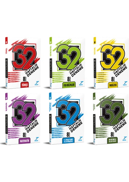 Pruva 8. Sınıf 32 Haftalık Kkd Deneme Seti ( Türkçe - Matematik - Fen Bilimleri - T.c. Inkılap Tarihi - Ingilizce - Din Kültürü )