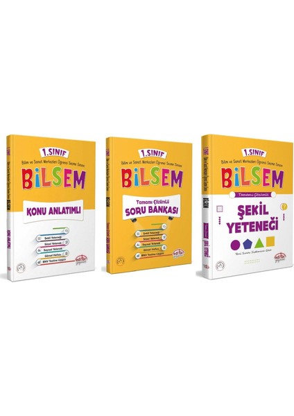 Editör Yayınevi 1. Sınıf Bilsem Konu Soru Şekil Set 3 Kitap Güncel