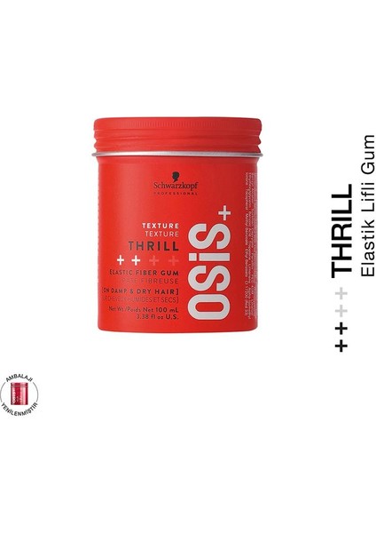 Thrill Elastik Lifli Gum Şekillendirici Orta Tutuş 100ml + Bc Nem Yükleme Şampuanı 50ml