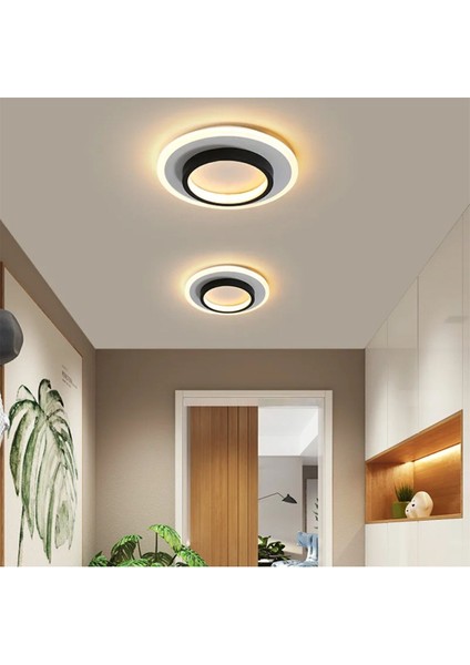 Akrilikli Yuvarlak Kumandalı,dimli 3 Işık Renkli 24 cm LED Tavan Lambası, Modern Avize