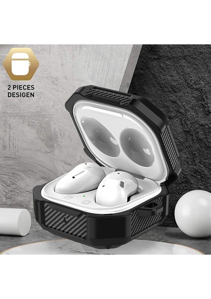 Samsung Galaxy Buds 2 Pro Kılıf, Kilitli Tam Gövde Ultra Sert Kabuk Koruyucu Kapak, Güçlü Düşme Koruması, Iyi Yapılmış Kılıf Samsung Galaxy Buds 2 Pro (Yurt Dışından)