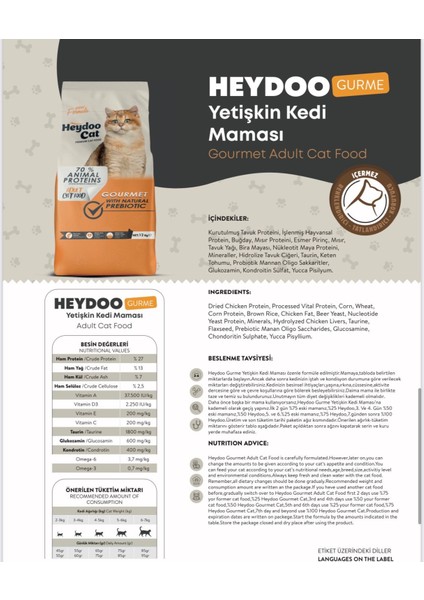 Gurme Yetişkin Kedi Maması 100 gr (12 Adet)