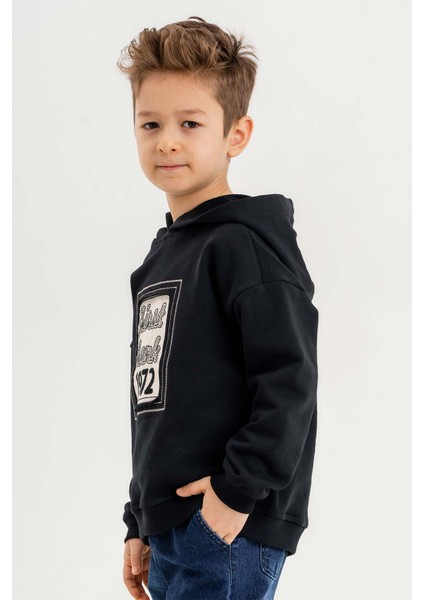 Kapüşonlu Pamuk Erkek Çocuk Sweatshirt fiyatları