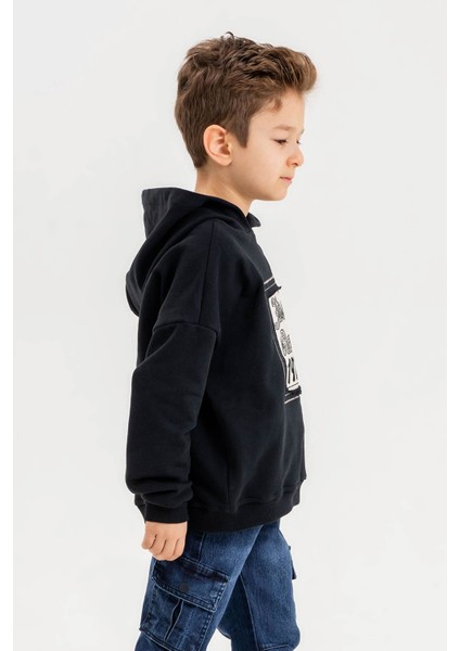 Kapüşonlu Pamuk Erkek Çocuk Sweatshirt fırsatları