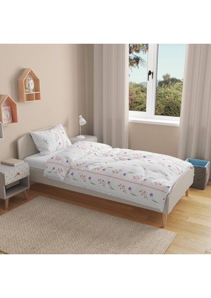 Soft Loretta Tek Kişilik Nevresim Takımı - Renkli