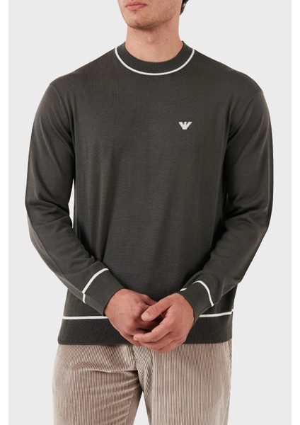 % 100 Yün Regular Fit Bisiklet Yaka Kazak Erkek Kazak 6D1MXH 1mjlz F626 modelleri