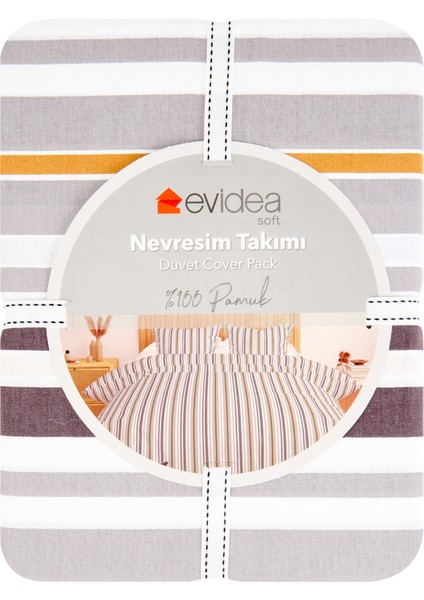 Soft Walden Çift Kişilik Nevresim Takımı - Renkli