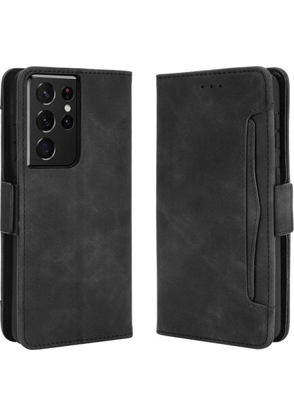 Samsung Galaxy S20 Ultra Flip Cüzdan Kılıf, Kart Tutuculu Deri Manyetik Folyo Kapak, Destek Ayağı (Yurt Dışından)