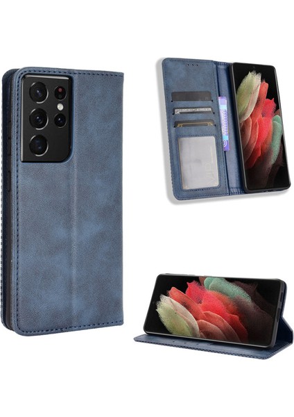 Samsung Galaxy S22 Ultra Deri Cüzdan Telefon Kılıfı, Rfıd Engelleme Kart Tutucular, Darbeye Dayanıklı Tpu Kılıf (Yurt Dışından)