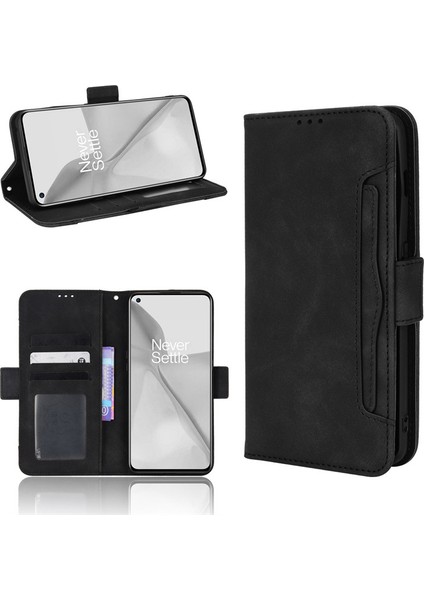 Oneplus 11 Flip Cüzdan Kılıf, Kart Tutuculu Deri Manyetik Folyo Kapak, Destek Ayağı (Yurt Dışından)