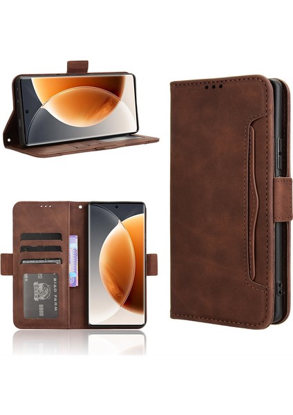 Tecno Camon 30S 4g Flip Cüzdan Kılıf, Kart Tutuculu Deri Manyetik Folyo Kapak, Destek Ayağı (Yurt Dışından)