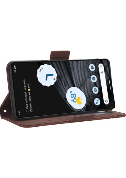 Google Pixel 3A Xl Flip Cüzdan Kılıf, Kart Tutuculu Deri Manyetik Folyo Kapak, Destek Ayağı (Yurt Dışından)