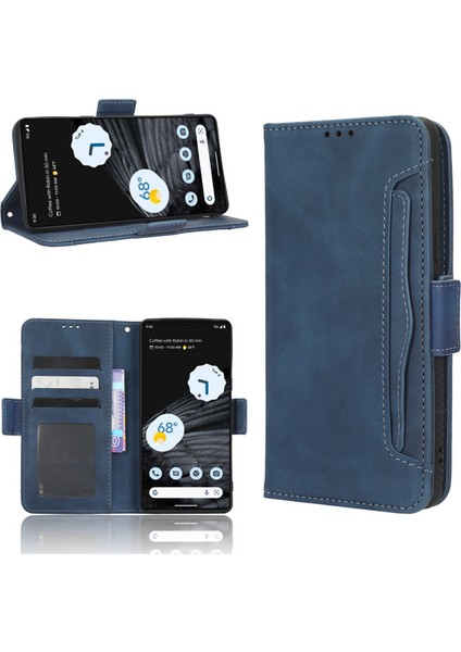 Google Pixel 8 Flip Cüzdan Kılıf, Kart Tutuculu Deri Manyetik Folyo Kapak, Destek Ayağı (Yurt Dışından)