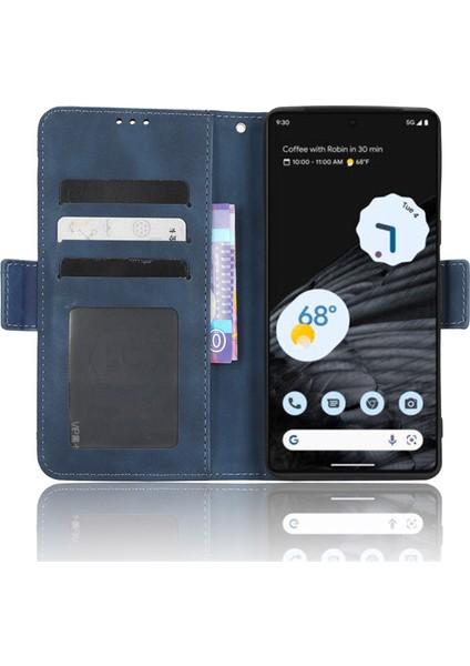 Google Pixel 8 Flip Cüzdan Kılıf, Kart Tutuculu Deri Manyetik Folyo Kapak, Destek Ayağı (Yurt Dışından)