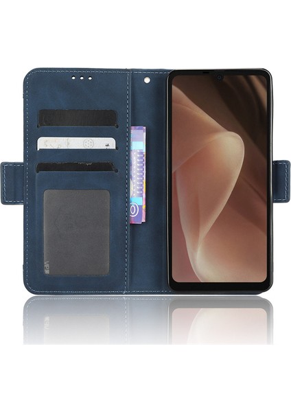 Sharp Aquos Sense8 Flip Cüzdan Kılıf, Kart Tutuculu Deri Manyetik Folyo Kapak, Destek Ayağı (Yurt Dışından)