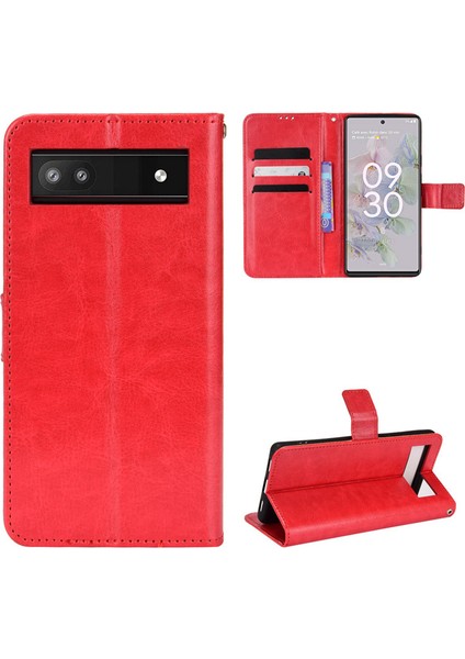Google Pixel 8 Rfıd Engellemeli Kredi Kartı Tutuculu Cüzdan Kılıf, Pu Deri Folio Flip Ayak Koruyucu Darbeye Dayanıklı Kılıf (Yurt Dışından)