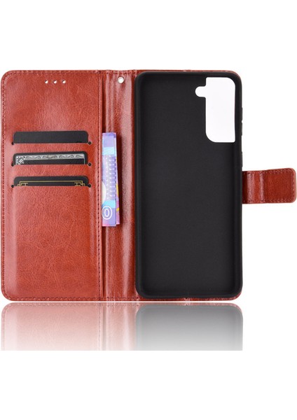 Samsung Galaxy S22 Ultra Rfıd Engellemeli Kredi Kartı Tutuculu Cüzdan Kılıf, Pu Deri Folio Flip Ayak Koruyucu Darbeye Dayanıklı Kılıf (Yurt Dışından)