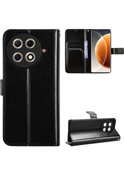 Tecno Camon 30S 4g Rfıd Engellemeli Kredi Kartı Tutuculu Cüzdan Kılıf, Pu Deri Folio Flip Ayak Koruyucu Darbeye Dayanıklı Kılıf (Yurt Dışından)
