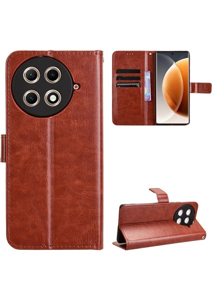 Tecno Camon 30S 4g Rfıd Engellemeli Kredi Kartı Tutuculu Cüzdan Kılıf, Pu Deri Folio Flip Ayak Koruyucu Darbeye Dayanıklı Kılıf (Yurt Dışından)
