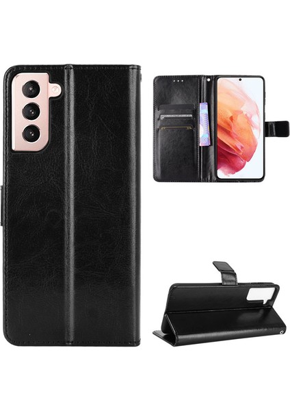 Samsung Galaxy S23 Plus Rfıd Engellemeli Kredi Kartı Tutuculu Cüzdan Kılıf, Pu Deri Folio Flip Ayak Koruyucu Darbeye Dayanıklı Kılıf (Yurt Dışından)